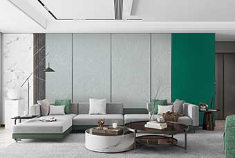 商洛轻奢风格-客厅