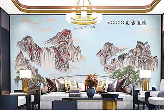 商洛森佰汇航空纤维墙咔（鸿运当头）